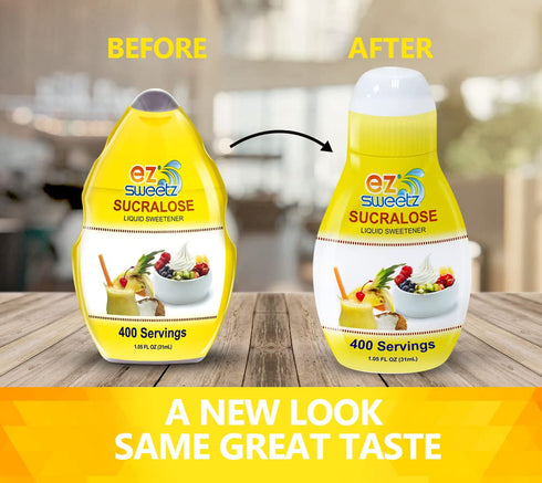 EZ-Sweetz Liquid Sweetener (2 Pack 1.05oz - 400 Servings/Bottle)