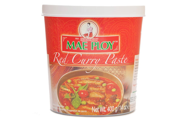 Mae Ploy Red Curry Paste, Authentic Thai Curry Paste With Red Chili,