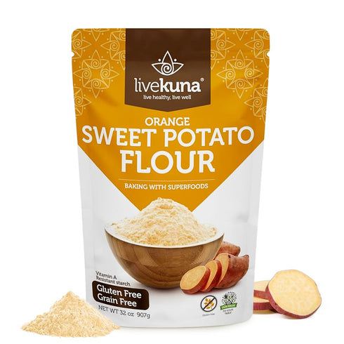 LiveKuna - Orange Sweet Potato Flour, Sweet Potato Flour for Baking, Gluten-Free
