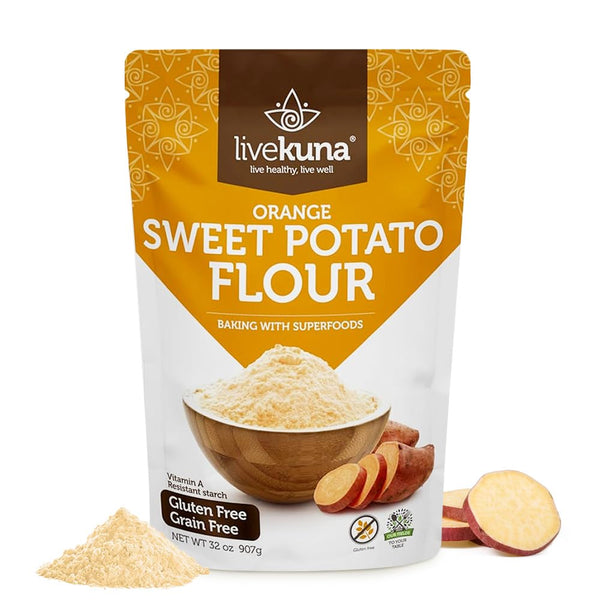LiveKuna - Orange Sweet Potato Flour, Sweet Potato Flour for Baking, Gluten-Free