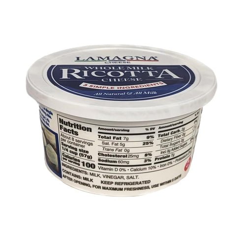 Generic 15 oz Whole Milk Ricotta Cheese Lamagna