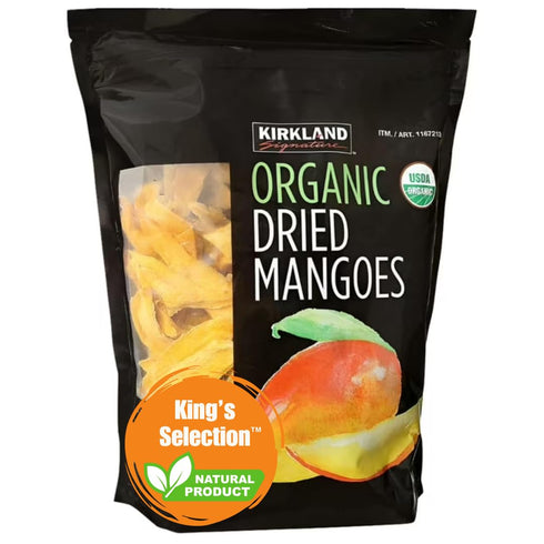 King's Selection x Kirkland Signature Organic Dried Mango - 2.5Pounds (in Family Bundle Bulk