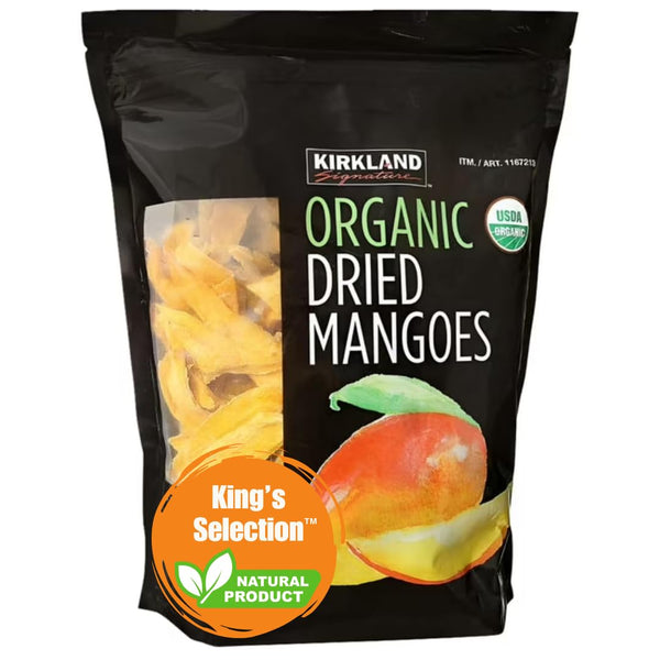 King's Selection x Kirkland Signature Organic Dried Mango - 2.5Pounds (in Family Bundle Bulk