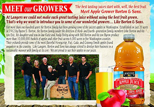 by Langers 100% 101.4 Oz (Pack 4) Langers Juice, Apple, Fl