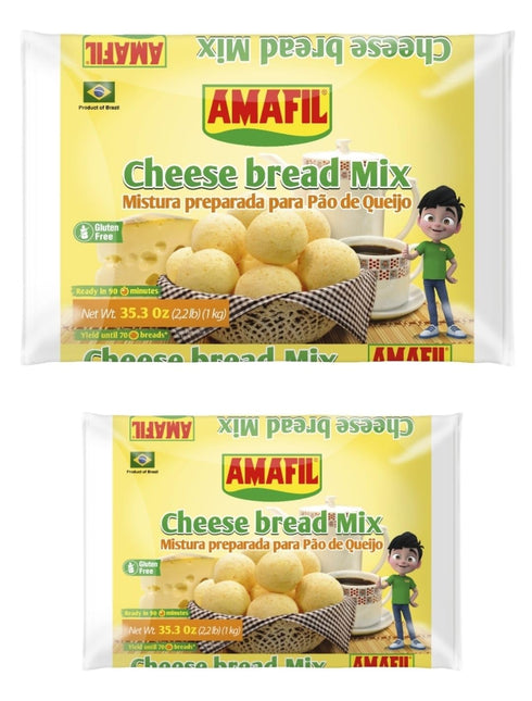 Amafil Mistura Preparada para Po de Queijo Brasileiro 1kg | Cheese Bread Mix