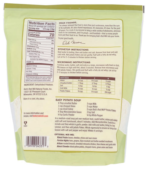 Two-Pack Bob's Red Mill Potato Flakes Instant Mashed Potatoes