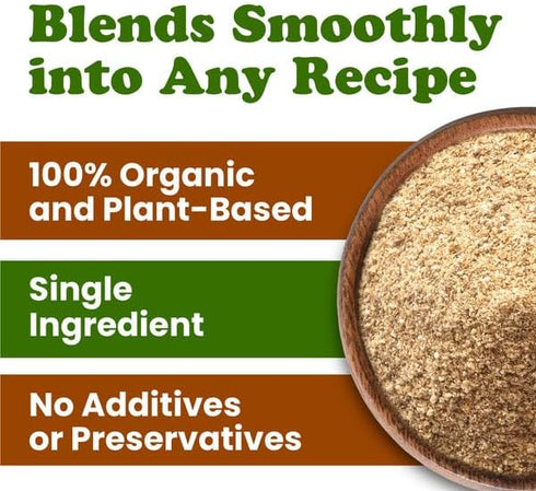 3 Food to Live Organic Ground White Chia Seeds, Pounds Raw Natural Milled Seeds. Non-GMO, Kosher, Vegan, Bulk