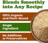3 Food to Live Organic Ground White Chia Seeds, Pounds Raw Natural Milled Seeds. Non-GMO, Kosher, Vegan, Bulk