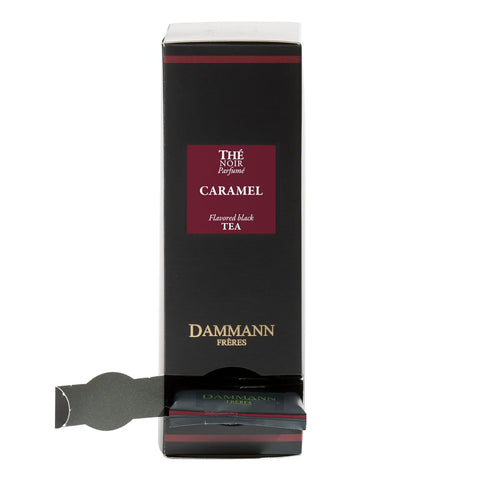 Dammann Freres Premium Gourmet French Tea Sachets, Caramel Toffee Flavor, 24 Count (Single Pack)