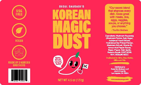 4.5oz (127g) Korean Magic Dust Seasoning Blend - Salty, Spicy, and Umami Flavor Explosion Award-Winning, Food Network
