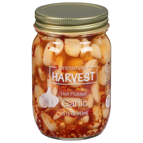 Preserved Harvest , Hot Pickled Garlic, 15 Fl Oz