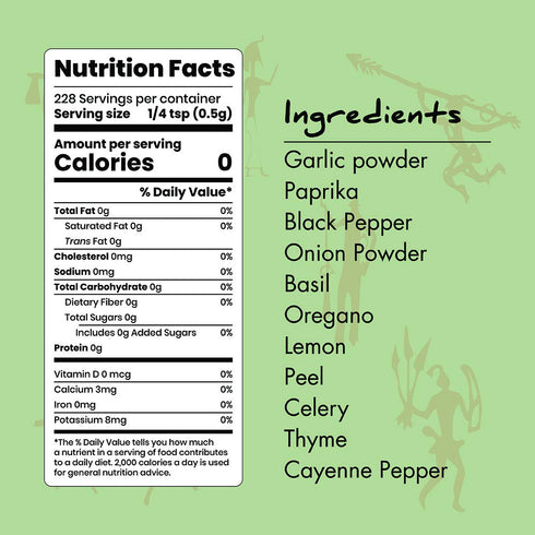 Paleo Powder All Purpose Salt Free Herb Seasoning