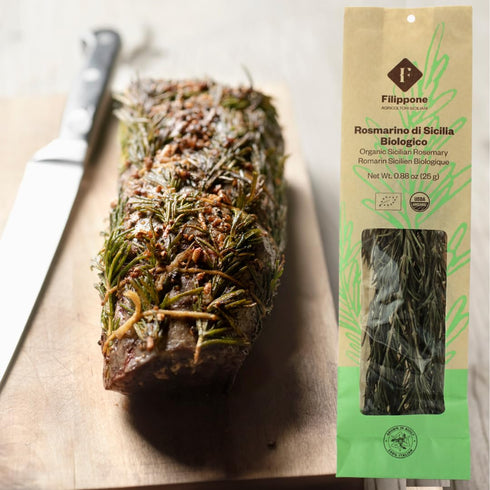 25 (0.88 oz), FILIPPONE - Organic Dried Rosemary leaves g Herb Spices, Rosmarino Mazzetto