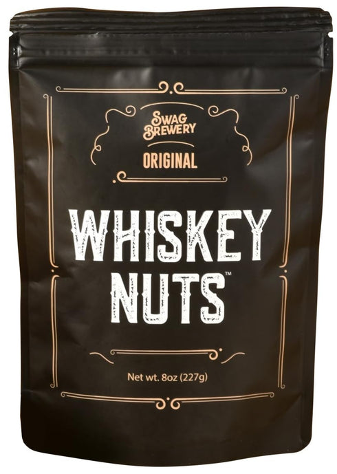 Whiskey Nuts - Gourmet Mix of Slightly Sweet and Salty Almonds, Peanuts,
