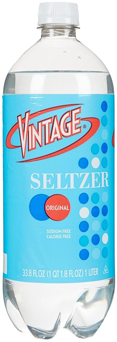 Vintage 33.8 oz (6-Pack) Seltzer Water, fl Bottle