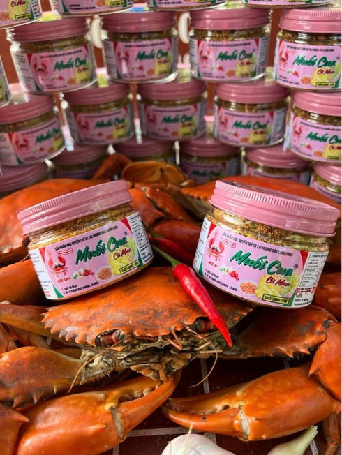 Generic Set 2 Packs 120g/ of Muoi Cua Ca Mau Vietnamese Crab Seasoning Spice Mix, jar, Spicy Seafood Condiment