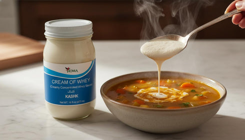 16 oz, Pack 2 Homa Cream of Whey Kashk, Creamy Concentrated Whey Sauce, Persian Authentic, All-Natural High Protein