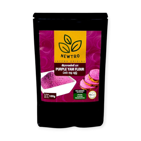 Newtro Jaffna Origins Purple Yam Flour 100g Naturally Vibrant Superfood from | No Additives or