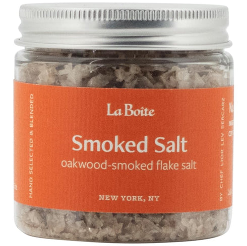 La Boite - SMOKED SALT Spice Blend, Oak-smoked flake salt - Great for seasoning and finishing dishes, roasting meat, vegetables, grilling - 2.5 oz.