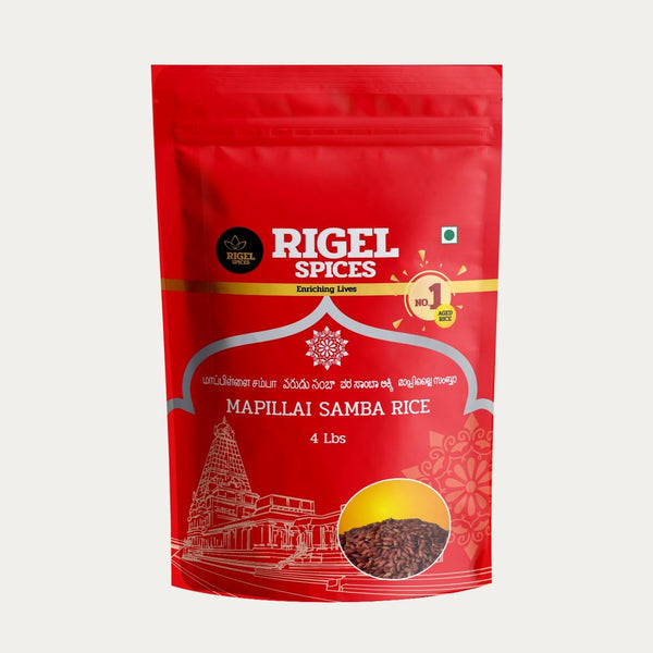 Rigel Spices | Mappillai Samba Red Rice | 12+ MONTHS AGED |