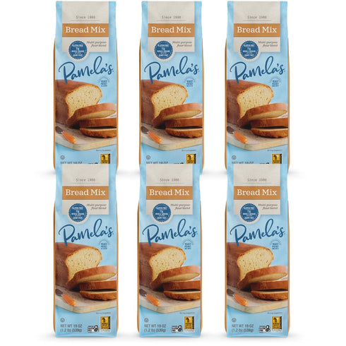 Pamelas Baking Mixes, Bread & Flour Blend, Gluten-Free, 19 oz. (Pack of