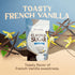 1.5 (136 Javamelts French Vanilla Flavored Sugar | Vanilla Sugar for Baking, Coffee Syrup Substitute, Cocktails, Tea |