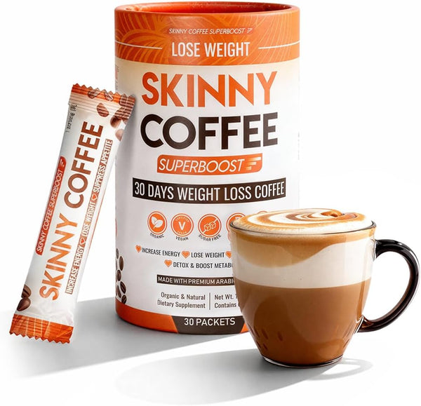 Skinny Coffee Super Boost Weight Loss Coffee, Belly Fat Burner for Women