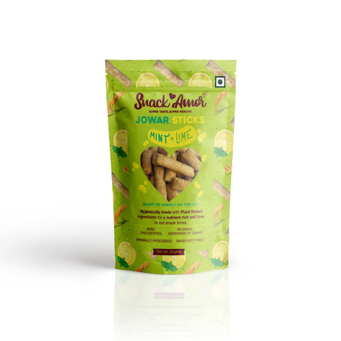 SnackAmor 3 (Pack 6 300G) Tea Time Healthy Snacks Goodness Of Jowar & Quinoa Minimally Processed Jowar Sticks