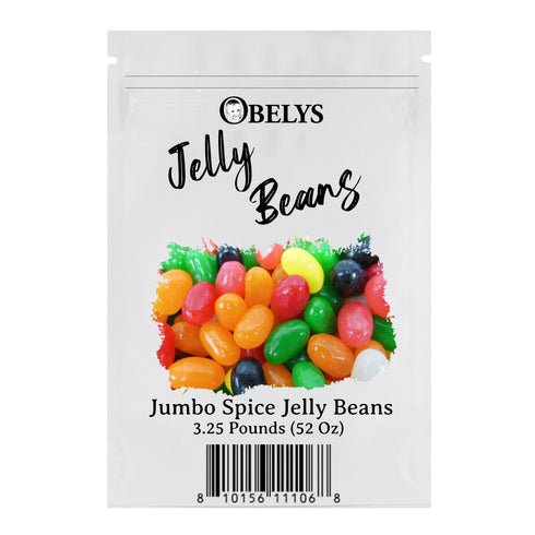3.25 lb 564 Spice-Flavored Jumbo Jelly Beans - Bag of Classic Spice Flavored Sweets for Parties, Holidays, or Everyday