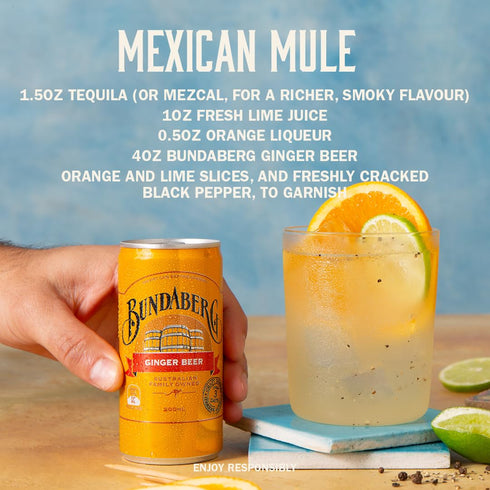 6.8 oz (24 Pack) Bundaberg Ginger Beer, fl Cans