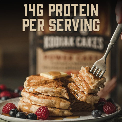 Pack 100% (2, 20oz) (1, 18oz) Kodiak Cakes Power Cakes Variety - Protein Pancake Mix Just Add Water - Whole Grain