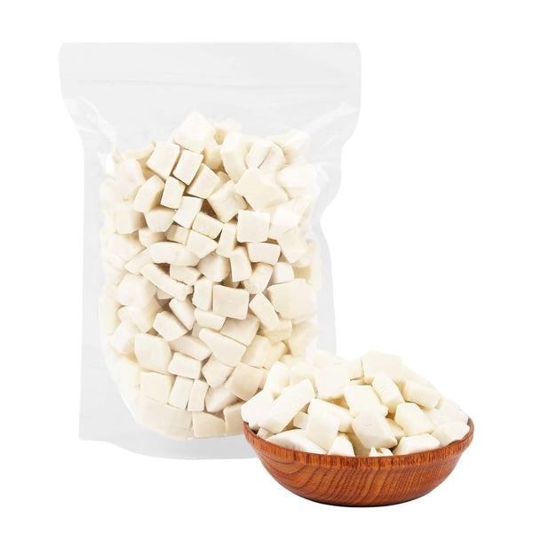 YJJOUUT Freeze Dried Coconut Chunks Thick/No sugar added Dry Coconut Snacks Healthy Dehydrated