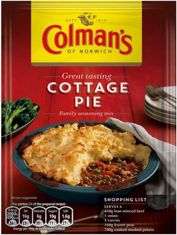 Colman's Cottage Pie Recipe Mix: Perfect with Creamy Mashed Potato, Quick to Prepare, 45 g