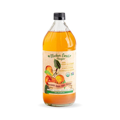 Mother Earth, Organic Apple Cider Vinegar with The Mother, Fresh Pressed Organic