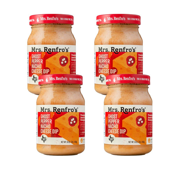 Mrs. Renfros Ghost Pepper Nacho Cheese Dip Gluten Free (16-oz. jars, 4-pack)