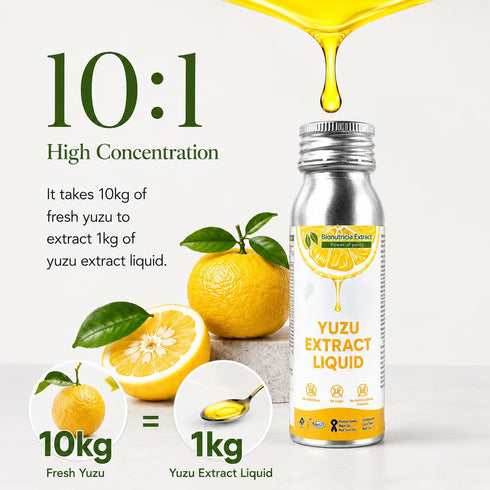 2.82oz, 10:1 Yuzu Extract Thick Liquid Ultra Concentrated Japanese Citrus Flavoring, Pure Yuzu Extract for Baking