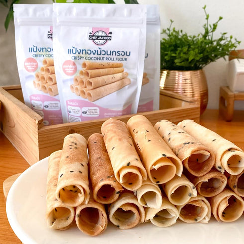 Generic (Pack 2) 150g of Crispy Coconut Roll Mix - Authentic Thai Wafer Flour for Thin and Crunchy Snacks
