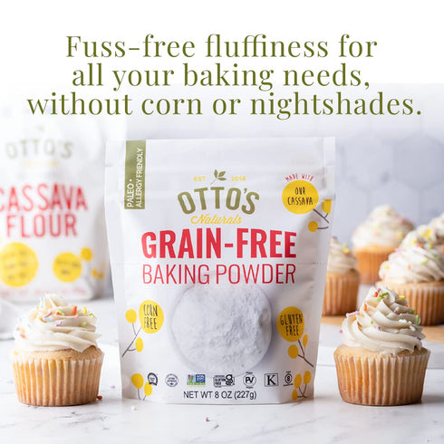 OTTOS NATURALS Grain Free Baking Powder, 8 OZ