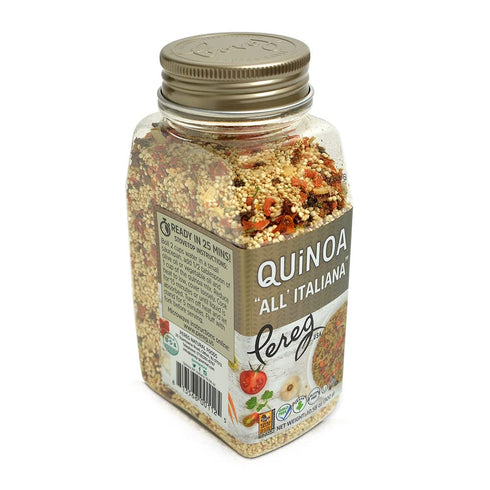 (10.58 Oz 6 Pack), Pereg Quinoa All Italiana - Canister x Rich in Protein, Fibre & Iron, Rice & Pasta Alternative