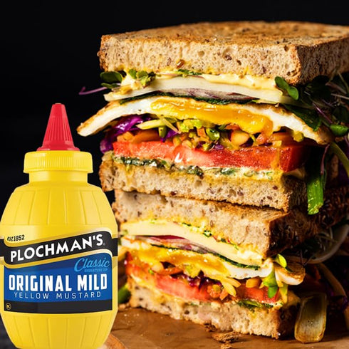 24oz (Pack 2) Plochman's, Mustard, Yellow, Mild, Container