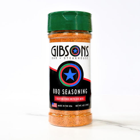 Gibsons Steakhouse BBQ Seasoning, 6 Ounce Jar – Original Cooking & Grilling Blend of Spices & Seasonings, No MSG