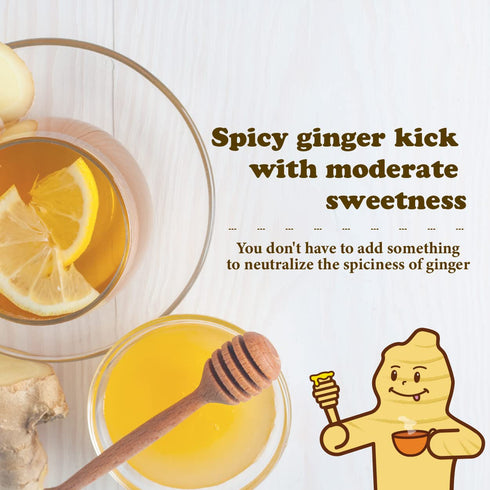 Pocas 6.4 10 (Pack 2) Honey Ginger Tea, Original, Ounce, Sachets of Non-GMO, Non-Diary, Gluten Free, No Artificial