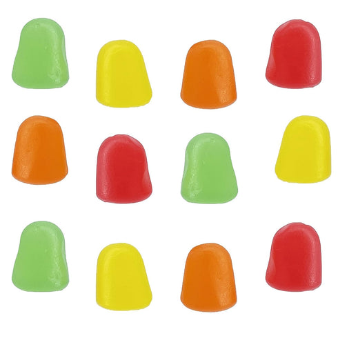 Gummy (5 Assorted Fruit JuJu Jelly Drops, Delicious Candy, Gluten-Free, Fun and Festive Holiday Snacking, Party Favor