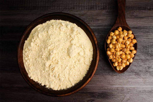 N"A 500 Gluten Free Roasted Black Chana - Sattu Flour GMS, Atta, High Protein, Gluten Free, Ethnic Recipe, High