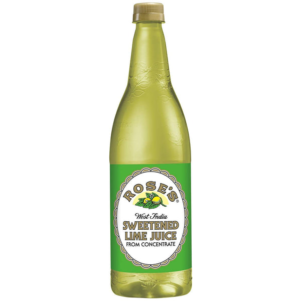 Rose's Sweetened Lime Juice, 1 L bottles (33.8 fl. oz. 1 qt.1.8 fl. oz.) (4 pack)