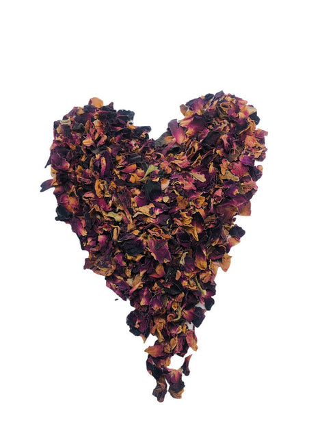 Red Rose Petals 4 oz. - Dried Rose Petals for Tea, Cosmetics, Food Decorating, Product From Egypt, Packaged in the USA.