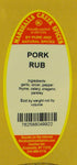 11 oz. Marshalls Creek Spices Pork Rub No Salt Kraft Stand Up Pouch ECO Friendly Recyclable Mailer