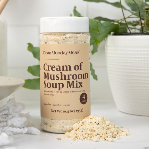 Clean Monday Meals Cream of Chicken & Mushroom Soup Mix Bundle | Gluten-Free, Dairy-Free, Non-GMO, Allergen-Friendly |