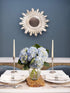 6 KaBloom - Beauty Blue Hydrangeas with vase - Fresh Flowers for Birthday, Valentine's & Mother's Day