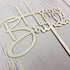 Happy Birthday Cake Topper for Birthday Party Decorations, Off-white Acrylic